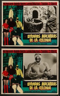 5t0172 LEYENDAS MACABRAS DE LA COLONIA 8 Spanish/US LCs 1974 horror w/masked wrestlers!