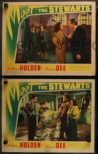 5t0632 MEET THE STEWARTS 3 LCs 1942 William Holden & Frances Dee think that in-laws should be outlawed!