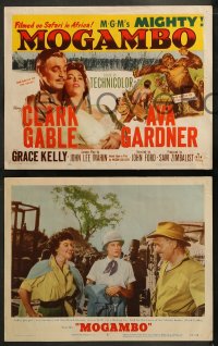 5t0196 MOGAMBO 8 LCs 1953 great images of Clark Gable, Grace Kelly & Ava Gardner in Africa!