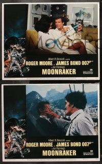 5t0197 MOONRAKER 8 LCs 1979 Roger Moore as James Bond 007, Kiel, Lois Chiles, Goozee border art!