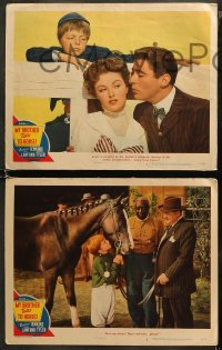 5t0635 MY BROTHER TALKS TO HORSES 3 LCs 1947 Butch Jenkins, Peter Lawford, Beverly Tyler!