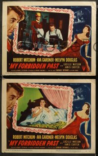 5t0485 MY FORBIDDEN PAST 5 LCs 1951 Robert Mitchum, Ava Gardner, Melvyn Douglas, Janis Carter