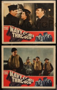 5t0547 NAVY COMES THROUGH 4 LCs 1942 Pat O'Brien, George Murphy, Max Baer, Frank Jenks & more!
