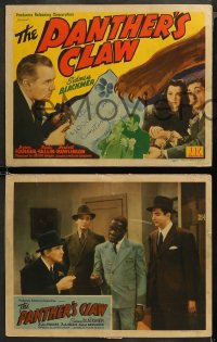 5t0223 PANTHER'S CLAW 8 LCs 1942 Sidney Blackmer in murder mystery, Foulger, rare complete set!