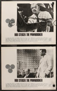 5t0224 PAWNBROKER 8 LCs 1965 concentration camp survivor Rod Steiger, directed by Sidney Lumet!