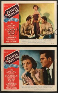 5t0231 PRIVATE HELL 36 8 LCs 1954 sexy Ida Lupino makes men steal and kill, Don Siegel!