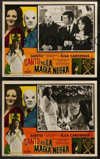 5t0258 SANTO VS. LA MAGIA NEGRA 8 Spanish/US LCs 1973 masked luchador Santo!