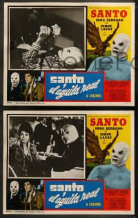 5t0260 SANTO Y EL AGUILA REAL 8 Spanish/US LCs 1973 masked luchador Santo!