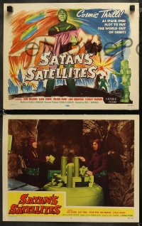5t0261 SATAN'S SATELLITES 8 LCs 1958 Leonard Nimoy & wacky alien spies, ultra-rare complete set!