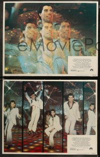 5t0264 SATURDAY NIGHT FEVER 8 LCs 1977 great images of disco dancer John Travolta, R-rated!