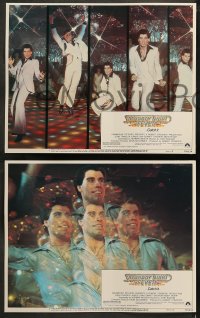 5t0263 SATURDAY NIGHT FEVER 8 LCs R1979 great images of disco dancer John Travolta, PG-rated!
