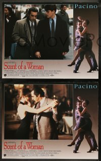 5t0266 SCENT OF A WOMAN 8 LCs 1992 great images of blind veteran Al Pacino, Chris O'Donnell!