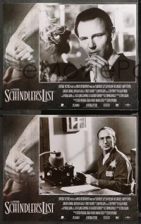 5t0267 SCHINDLER'S LIST 8 LCs 1993 Steven Spielberg, Liam Neeson, Ralph Fiennes, WWII Best Picture!