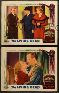 5t0558 SCOTLAND YARD MYSTERY 4 LCs 1935 English evil genius turns people into The Living Dead!