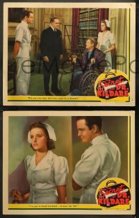 5t0439 SECRET OF DR. KILDARE 6 LCs 1939 great images of Lew Ayres, nurse Laraine Day & Barrymore!