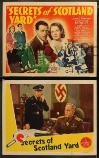5t0273 SECRETS OF SCOTLAND YARD 8 LCs 1944 does she love a good man or a Nazi spy, rare & complete!