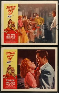 5t0442 SHACK OUT ON 101 6 LCs 1955 sexy young Terry Moore, Lee Marvin, Frank Lovejoy, Wynn!