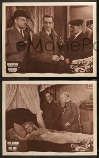 5t0278 SHERLOCK HOLMES 8 LCs 1950s Basil Rathbone with Nigel Bruce as Dr. Watson!