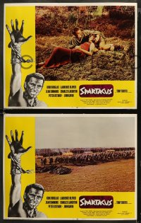 5t0498 SPARTACUS 5 LCs R1968 classic Stanley Kubrick & Kirk Douglas epic, cool gladiator images!