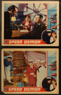 5t0653 SPEED DEMON 3 LCs 1932 William Collier Jr, roaring romance of the ocean speedway, ultra rare!
