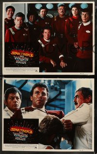 5t0295 STAR TREK II 8 int'l LCs 1982 The Wrath of Khan, Leonard Nimoy, William Shatner, Kirstie Alley!