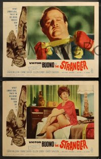 5t0302 STRANGLER 8 LCs 1964 includes best close up of creepy Victor Buono about to choke someone!