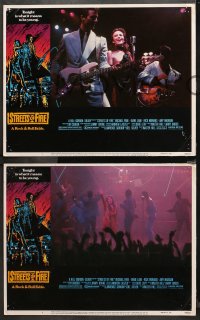 5t0560 STREETS OF FIRE 4 LCs 1984 Michael Pare, Diane Lane, rock 'n' roll, directed by Walter Hill!