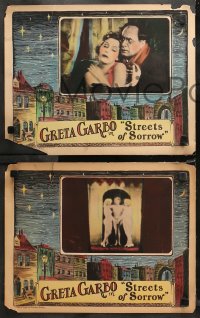 5t0445 STREETS OF SORROW 6 LCs 1927 G.W. Pabst's Die Freudlose Gasse, great images of Greta Garbo!