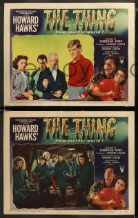 5t0655 THING 3 LCs 1951 Howard Hawks classic horror, Kennedy Tobey, Margaret Sheridan, John Dierkes!