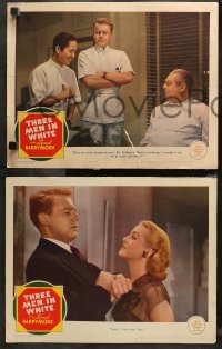 5t0562 THREE MEN IN WHITE 4 LCs 1944 Van Johnson can't keep sexy Ava Gardner but wants to help her!