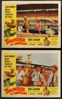 5t0319 THUNDER IN CAROLINA 8 LCs 1960 Rory Calhoun, the World Series of stock car racing!