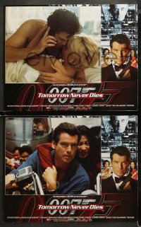 5t0322 TOMORROW NEVER DIES 8 LCs 1997 Pierce Brosnan as James Bond 007, Teri Hatcher, Yeoh!