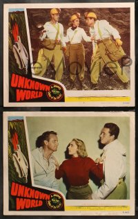 5t0396 UNKNOWN WORLD 7 LCs 1951 When Worlds Collide ripoff, a journey to the center of the Earth!
