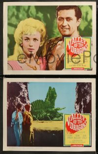 5t0508 VALLEY OF THE DRAGONS 5 LCs 1961 Jules Verne, dinosaurs in a world time forgot!