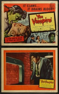 5t0340 VAMPIRE 8 LCs 1957 Coleen Gray, Kenneth Tobey, a new kind of killer, it claws, drains blood!