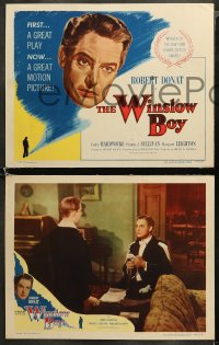 5t0353 WINSLOW BOY 8 LCs 1950 Robert Donat, English classic, from Terence Rattigan's play!