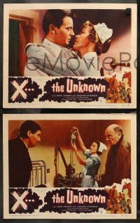 5t0400 X THE UNKNOWN 7 LCs 1957 Dean Jagger, it kills but it cannot be killed, Hammer horror sci-fi!