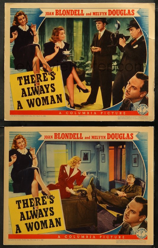 eMoviePoster.com Image For: 5t0779 THERE'S ALWAYS A WOMAN 2 LCs 1938 ...