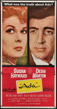 5w0031 ADA 3sh 1961 super close portraits of Susan Hayward & Dean Martin, what was the truth?
