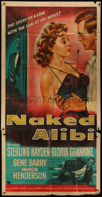 5w0089 NAKED ALIBI 3sh 1954 sexy Gloria Grahame, the story of a love with the law at its heels!