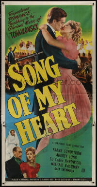 5w0119 SONG OF MY HEART 3sh 1948 Frank Sundstrom, biography of Russian composer Tchaikovsky!