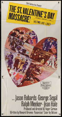 5w0121 ST. VALENTINE'S DAY MASSACRE 3sh 1967 most shocking event of America's most lawless era!