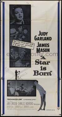 5w0122 STAR IS BORN 3sh R1959 different images of Judy Garland & James Mason, George Cukor classic!