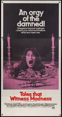 5w0131 TALES THAT WITNESS MADNESS int'l 3sh 1973 wacky screaming head on food platter horror!