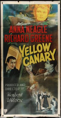 5w0144 YELLOW CANARY style A 3sh 1944 Anna Neagle, Richard Greene, English crime, very rare!