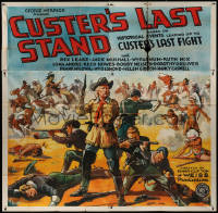 5w0006 CUSTER'S LAST STAND 6sh 1936 based on historical events leading up to the battle, cool art!