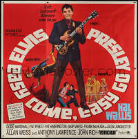 5w0007 EASY COME, EASY GO 6sh 1967 different image of scuba diver Elvis Presley & playing guitar!