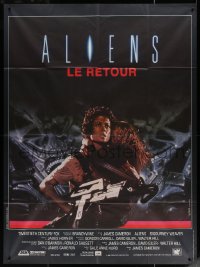 5w0879 ALIENS French 1p 1986 James Cameron, there are some places in the universe you don't go alone!