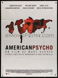 5w0885 AMERICAN PSYCHO French 1p 2000 psychotic yuppie killer Christian Bale, from Bret Ellis novel!