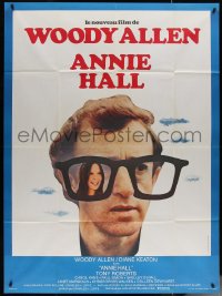 5w0887 ANNIE HALL French 1p 1977 different image of Woody Allen & Diane Keaton in huge glasses!